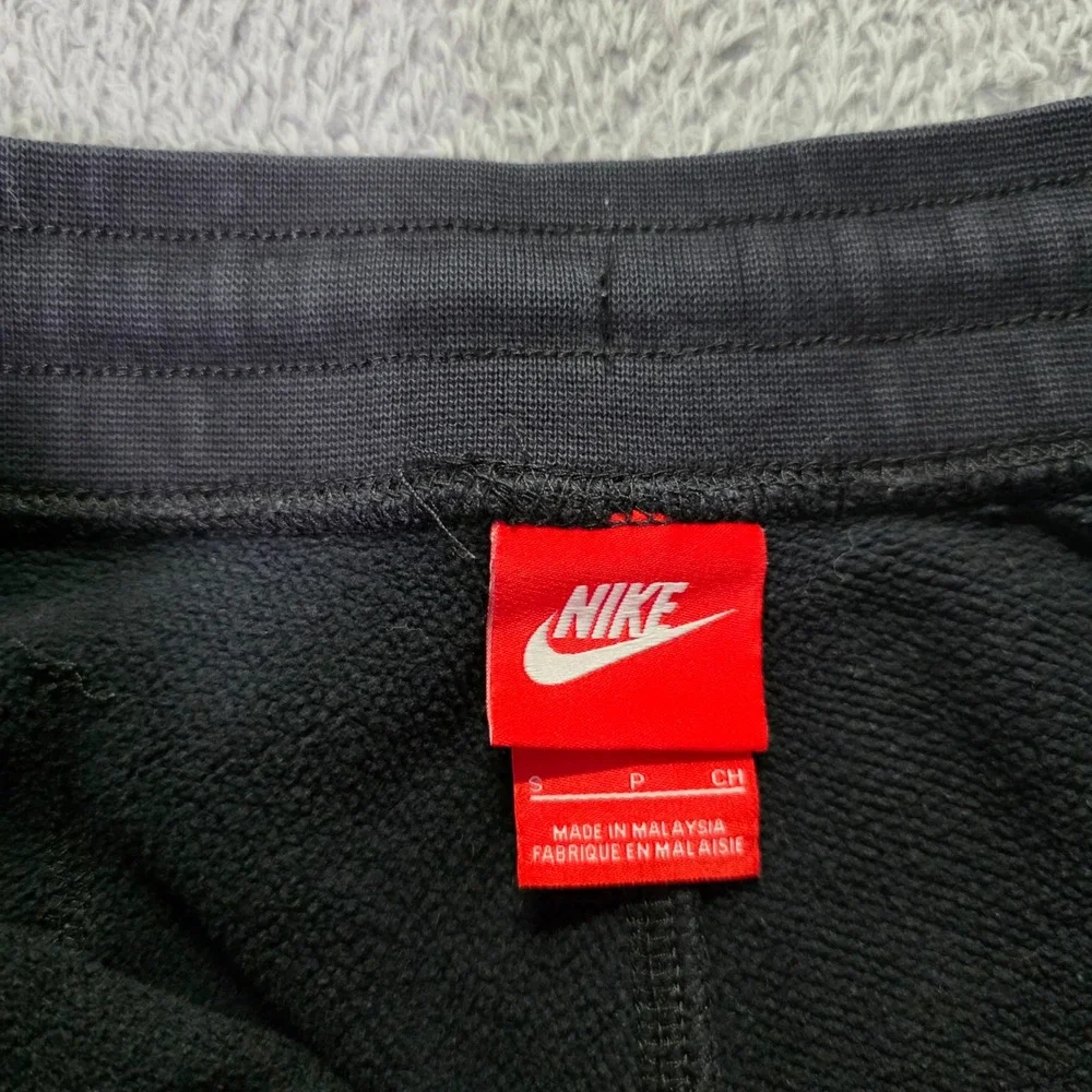 Nike Mens S Joggers Black Fleece Tapered Drawstring Sweatpants